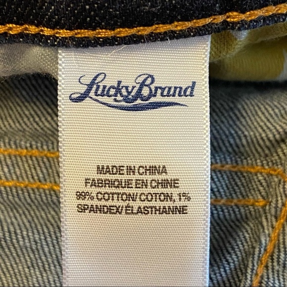LUCKY BRAND / Sweet N Straight Crop Dark Washed Denim Jeans Size 6/28 - Picture 6 of 15